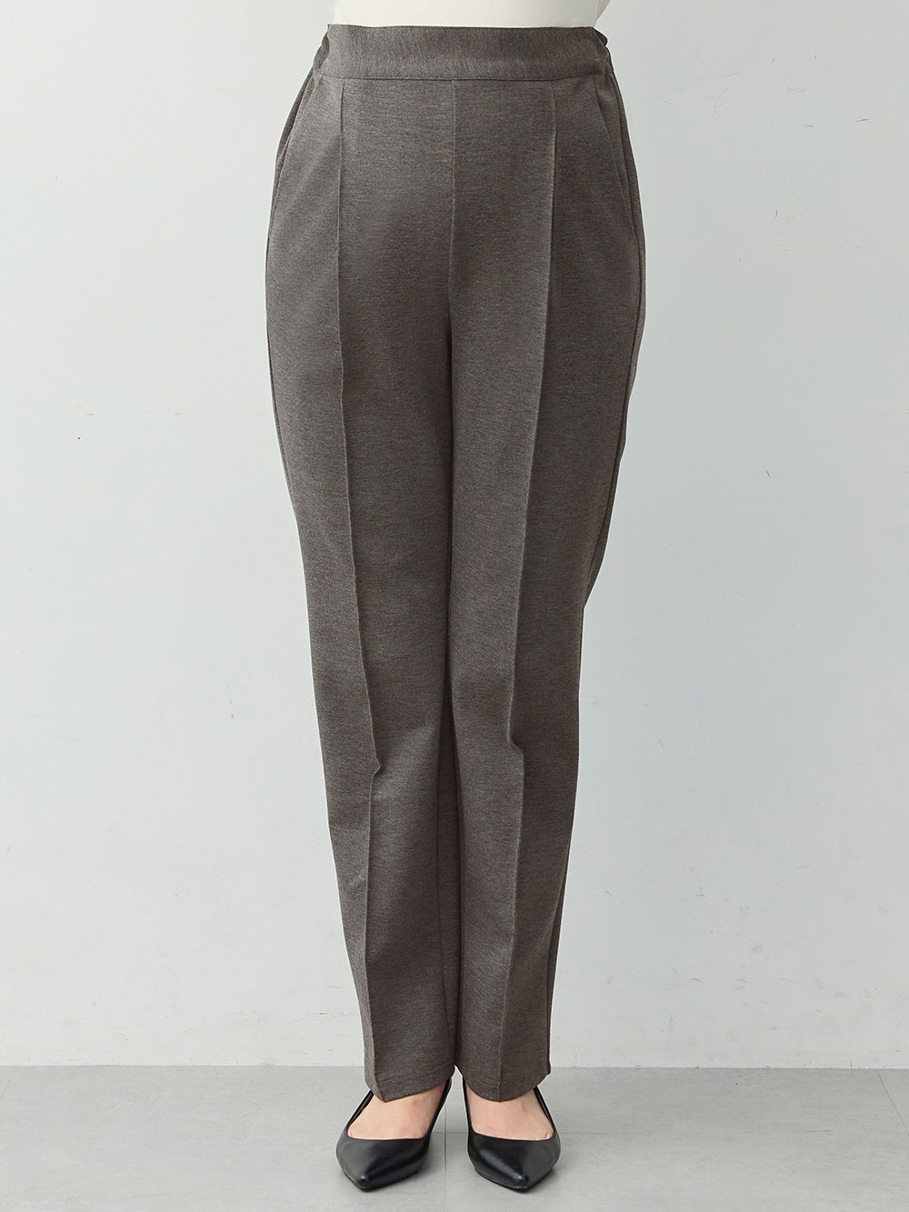 マタニティ パンツ|センターシームストレッチスリムパンツ　マタニティ・産後【出産後も長く着られる】