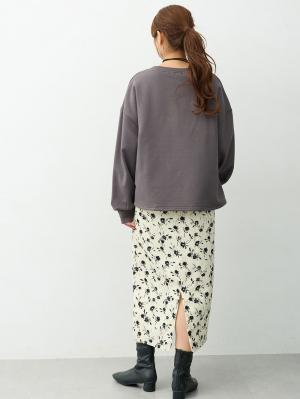マタニティ スカート|Iラインアソート花柄スカート　マタニティ・産後【出産後も長く着られる】|オフ