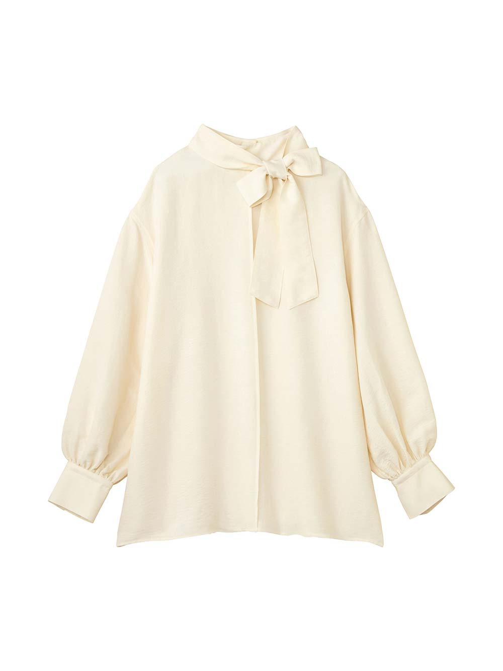 マタニティトップス・授乳服トップス|【4WAY着用可】ボウタイ付きブラウス　マタニティ・授乳服【出産後も長く着られる】|オフホワイト