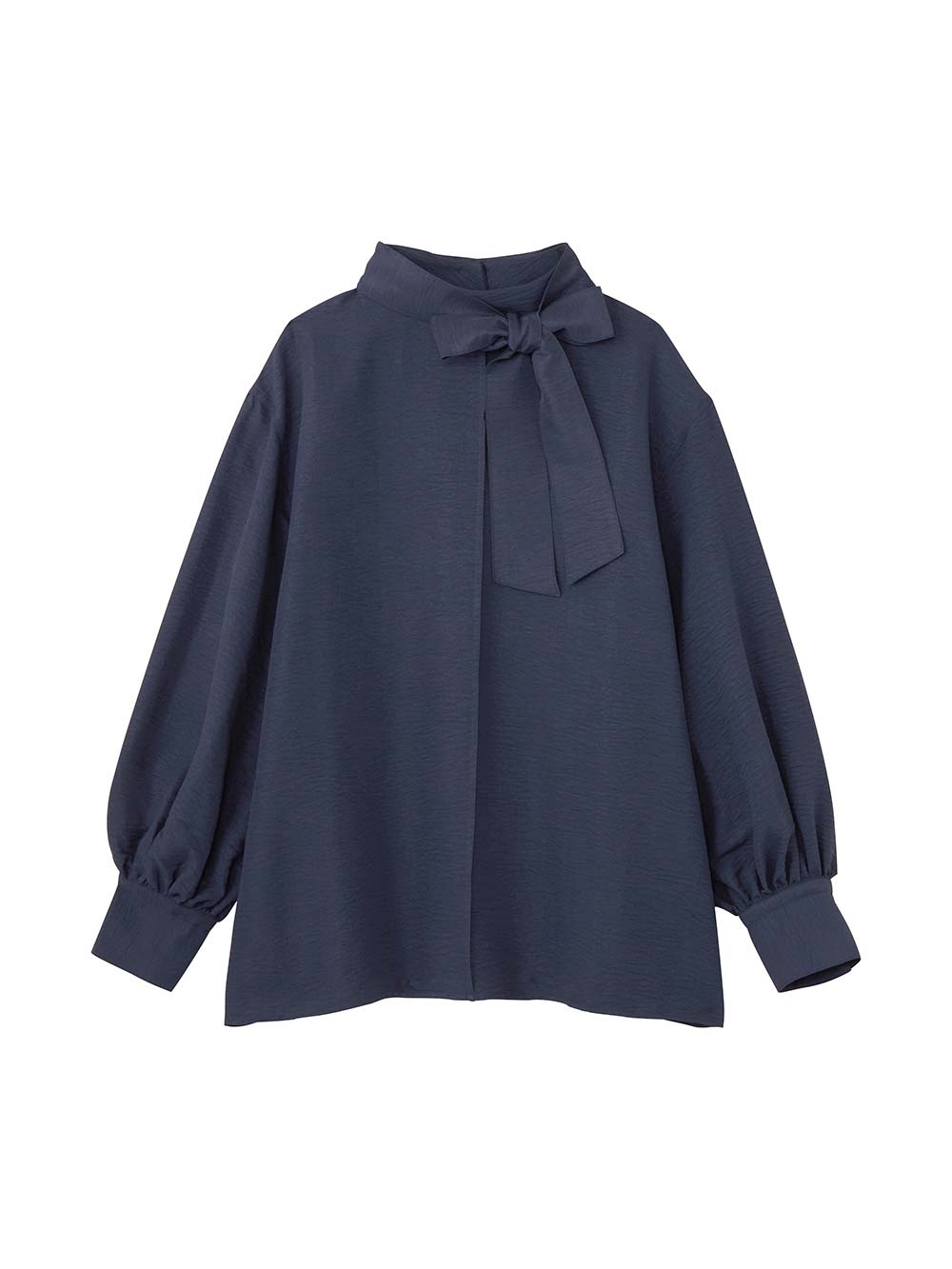 マタニティトップス・授乳服トップス|【4WAY着用可】ボウタイ付きブラウス　マタニティ・授乳服【出産後も長く着られる】|ネイビー