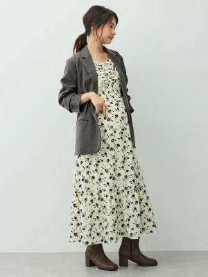マタニティトップス・授乳服トップス|【セットアップ可】テーラードジャケット　マタニティ・産後　【出産後も長く着られる】|グレー