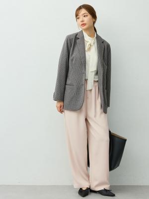 マタニティトップス・授乳服トップス|【セットアップ可】テーラードジャケット　マタニティ・産後　【出産後も長く着られる】|千鳥