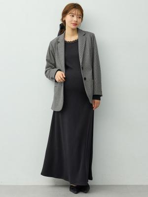 マタニティトップス・授乳服トップス|【セットアップ可】テーラードジャケット　マタニティ・産後　【出産後も長く着られる】|千鳥