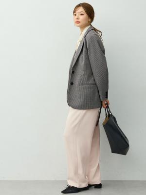 マタニティトップス・授乳服トップス|【セットアップ可】テーラードジャケット　マタニティ・産後　【出産後も長く着られる】|千鳥