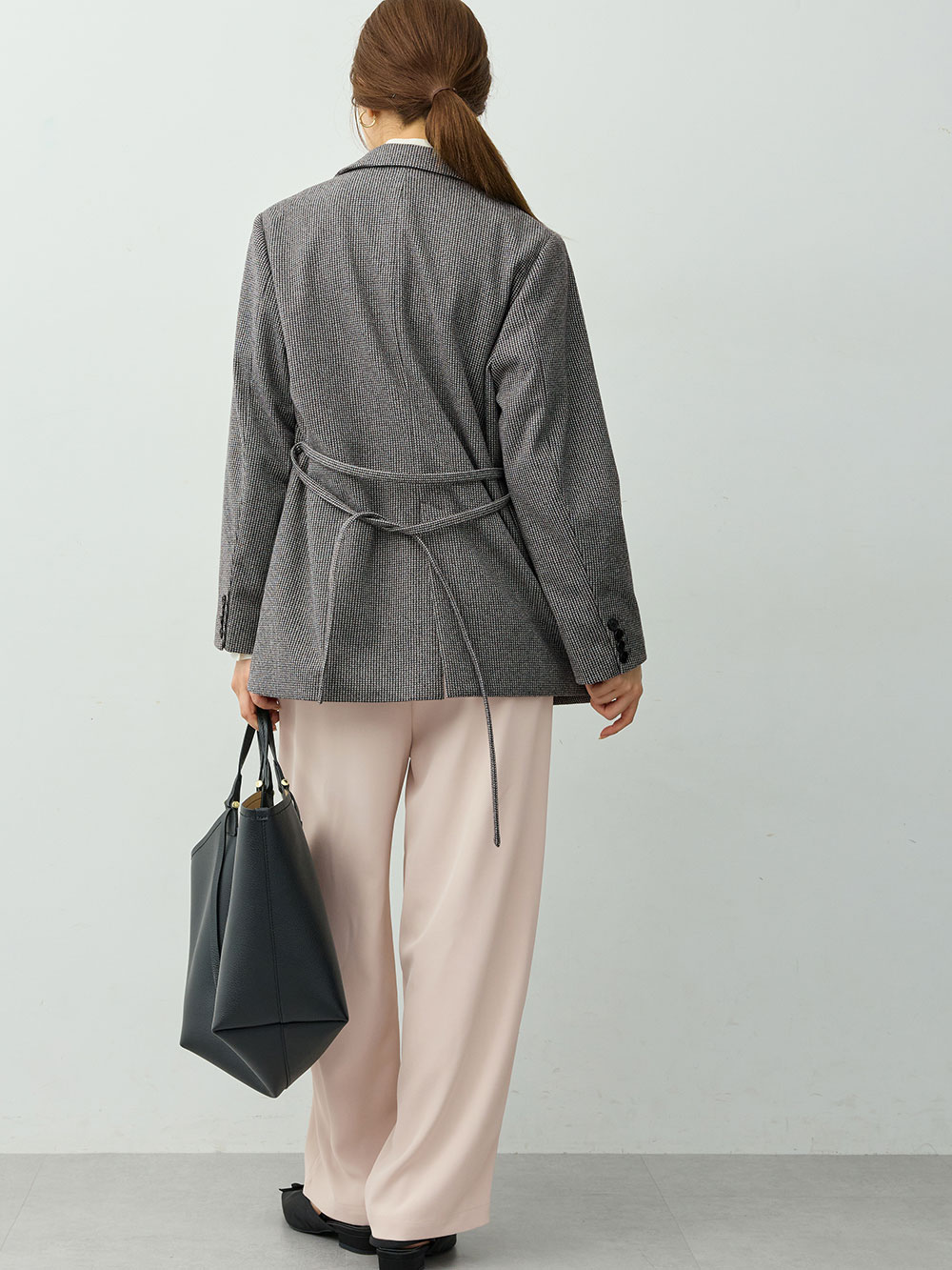 マタニティトップス・授乳服トップス|【セットアップ可】テーラードジャケット　マタニティ・産後　【出産後も長く着られる】|千鳥