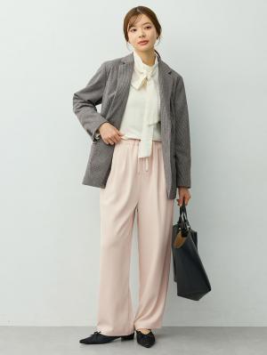 マタニティトップス・授乳服トップス|【セットアップ可】テーラードジャケット　マタニティ・産後　【出産後も長く着られる】|千鳥