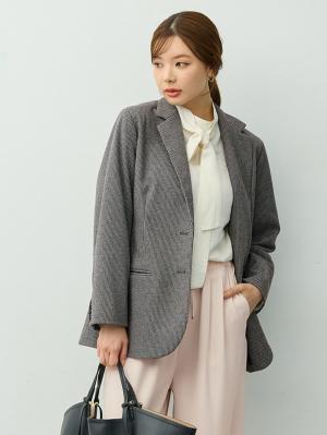 マタニティトップス・授乳服トップス|【セットアップ可】テーラードジャケット　マタニティ・産後　【出産後も長く着られる】|千鳥