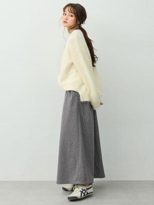 マタニティ スカート|【セットアップ可】セミフレアスカート　マタニティ・産後【出産後も長く着られる】|千鳥