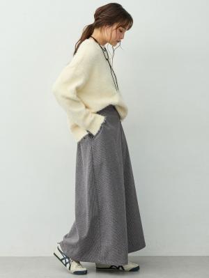 マタニティ スカート|【セットアップ可】セミフレアスカート　マタニティ・産後【出産後も長く着られる】|千鳥