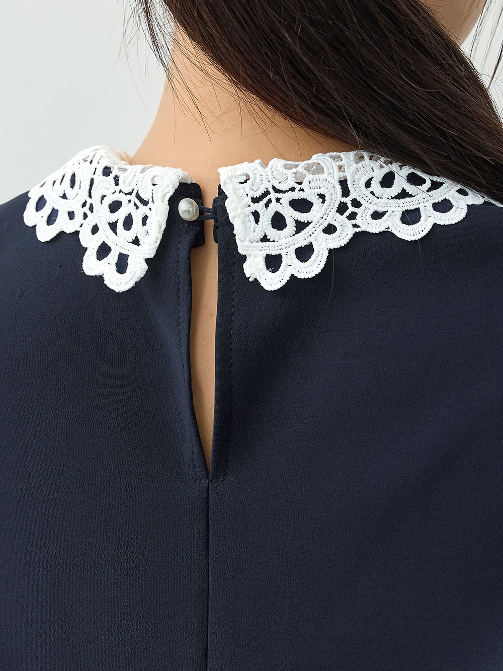 マタニティトップス・授乳服トップス|【セットアップ可】取り外しできる襟付きペプラムトップス　マタニティ・産後授乳服【出産後も長く着られる】