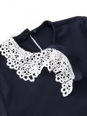 マタニティトップス・授乳服トップス|【セットアップ可】取り外しできる襟付きペプラムトップス　マタニティ・産後授乳服【出産後も長く着られる】