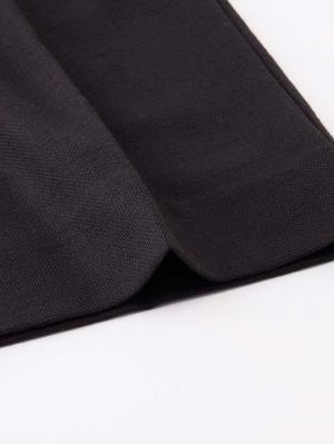 マタニティ パンツ|【セットアップ可】ハイウエストワイドストレートパンツ　マタニティ・産後【出産後も長く着られる】|ツイードブラック