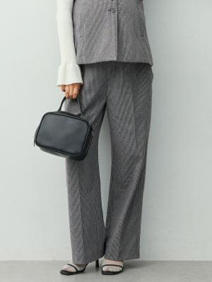 マタニティ パンツ|【セットアップ可】ハイウエストワイドストレートパンツ　マタニティ・産後【出産後も長く着られる】|千鳥