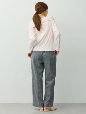マタニティ パンツ|【セットアップ可】ハイウエストワイドストレートパンツ　マタニティ・産後【出産後も長く着られる】|千鳥