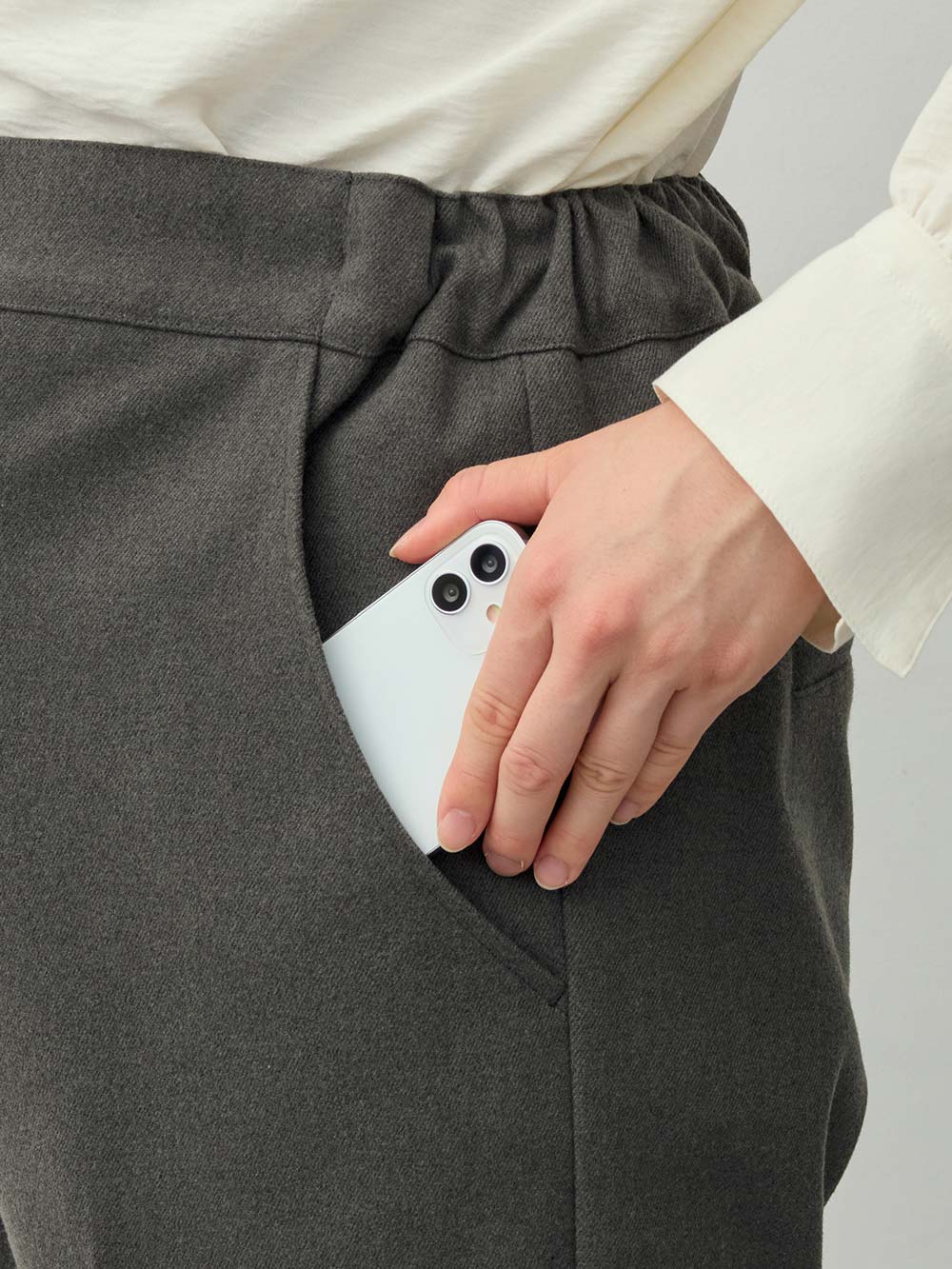 マタニティ パンツ|【セットアップ可】ハイウエストワイドストレートパンツ　マタニティ・産後【出産後も長く着られる】