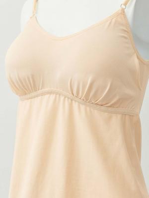 マタニティトップス・授乳服トップス|【セット】アウターに響かない授乳キャミソール付きドレープ長袖トップス　マタニティ・産後授乳服【出産後も長く着られる】