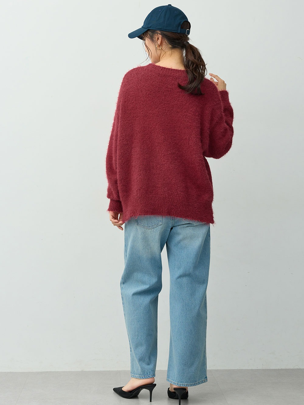 マタニティトップス・授乳服トップス|ブークレーニット　マタニティ・産後授乳服【出産後も長く着られる】