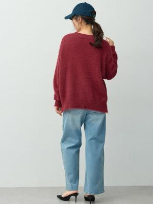 マタニティトップス・授乳服トップス|ブークレーニット　マタニティ・産後授乳服【出産後も長く着られる】