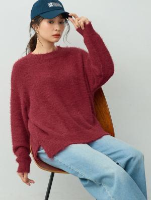 ブークレーニット　マタニティ・産後授乳服【出産後も長く着られる】10681