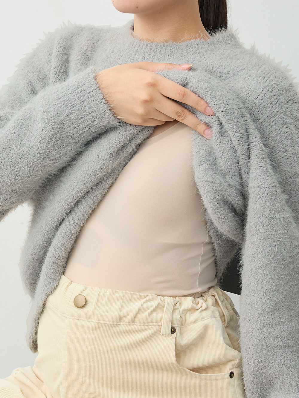 マタニティトップス・授乳服トップス|ブークレーニット　マタニティ・産後授乳服【出産後も長く着られる】