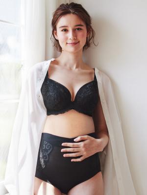 授乳ブラ・マタニティブラ（マタニティインナー・産後用品）|MARUKO ヴィレーヴ マタニティブラ ｜ マタニティ・授乳ブラ|ブラック