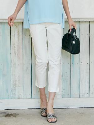 マタニティ パンツ|P・パンツ　接触冷感ストレッチクロップド（八分丈）|オフ