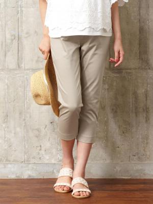 マタニティ パンツ|P・パンツ　接触冷感クロップド（七分丈）|ベージュ