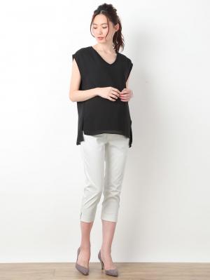 マタニティ パンツ|P・パンツ　接触冷感クロップド（七分丈）|オフ