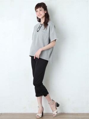 マタニティ パンツ|P・パンツ　接触冷感ストレッチシャーリングパンツ