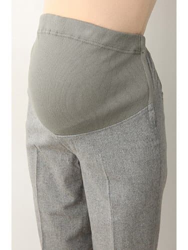 マタニティ パンツ|P・パンツ　ストレッチウールセンタープレス