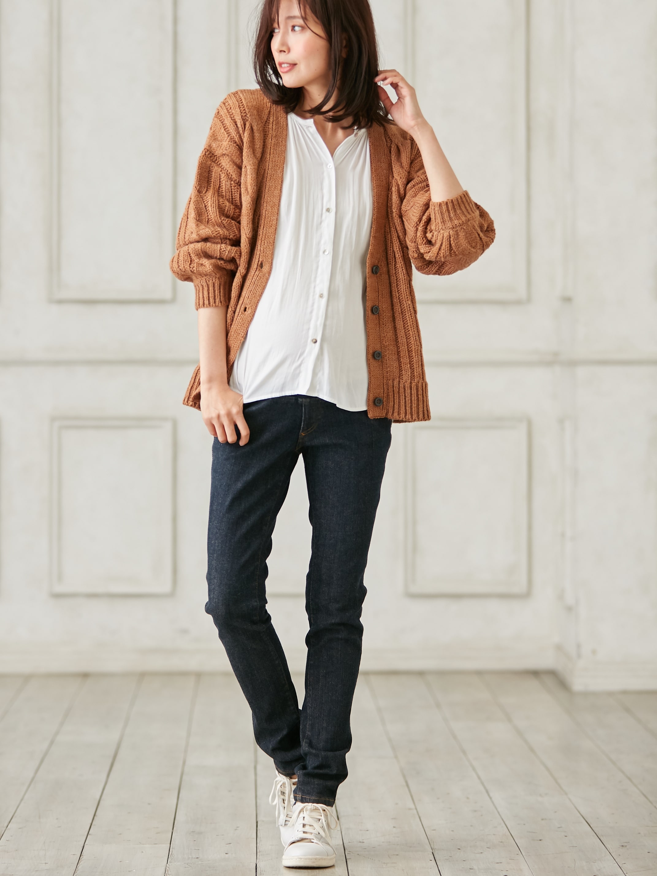 P パンツ ストレッチデニムスキニー マタニティウェア 授乳服通販 エンジェリーベ 公式