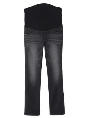 マタニティ パンツ|【マタニティ・授乳服】P・パンツ　ストレッチデニムタイトストレート|ブラック