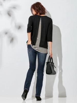 マタニティ パンツ|【マタニティ・授乳服】P・パンツ　ストレッチデニムタイトストレート|ダークブルー