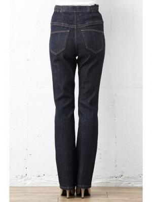 マタニティ パンツ|【マタニティ・授乳服】P・パンツ　ストレッチ デニム　ストレートセミフレア【ブーツカット】マタニティパンツデニム