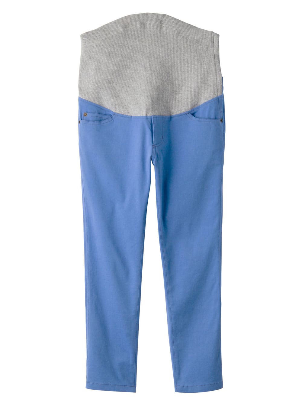 マタニティ パンツ|P・パンツ　ストレッチカラーチノクロップド(spcial price)|ライトブルー