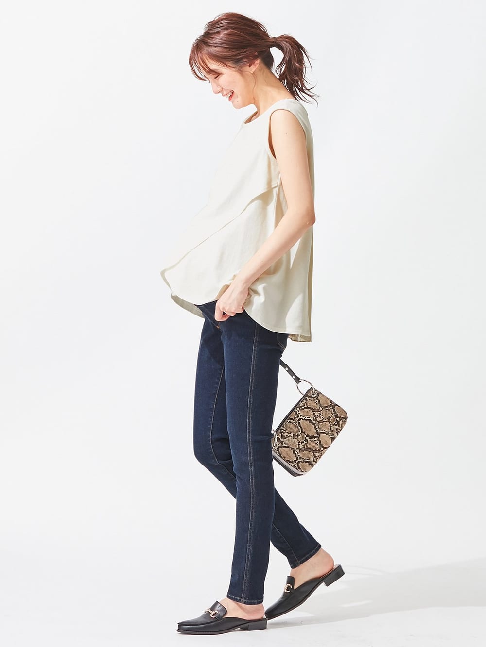 マタニティ パンツ|P・パンツ　ストレッチデニムスキニー（Special price）|インディゴ