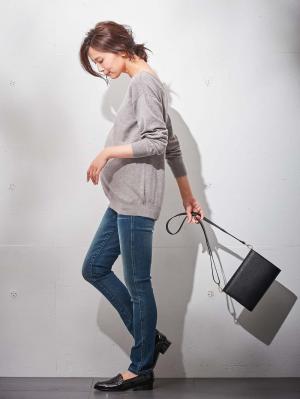 マタニティ パンツ|P・パンツ　ストレッチデニムスキニー（Special price）|ユーズドブルー