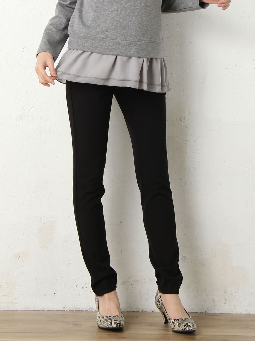 マタニティ パンツ|【産前産後対応】360°ストレッチスキニーパンツ【出産後も長く使える】