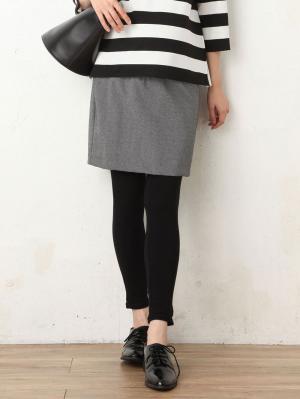マタニティ スカート|【マタニティ・授乳服】フィットタイトスカート【出産後も長く使える】|杢グレー(ミニ丈)