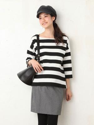 マタニティ スカート|【マタニティ・授乳服】フィットタイトスカート【出産後も長く使える】|杢グレー(ミニ丈)