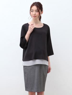 【マタニティ・授乳服】フィットタイトスカート【出産後も長く使える】 21106