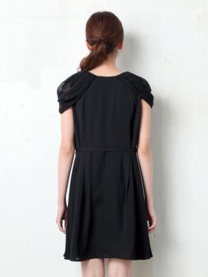 株主優待カテゴリー|LOVE MIC（ラブミック）ジョーゼット2WAYタックワンピース　マタニティ・授乳服