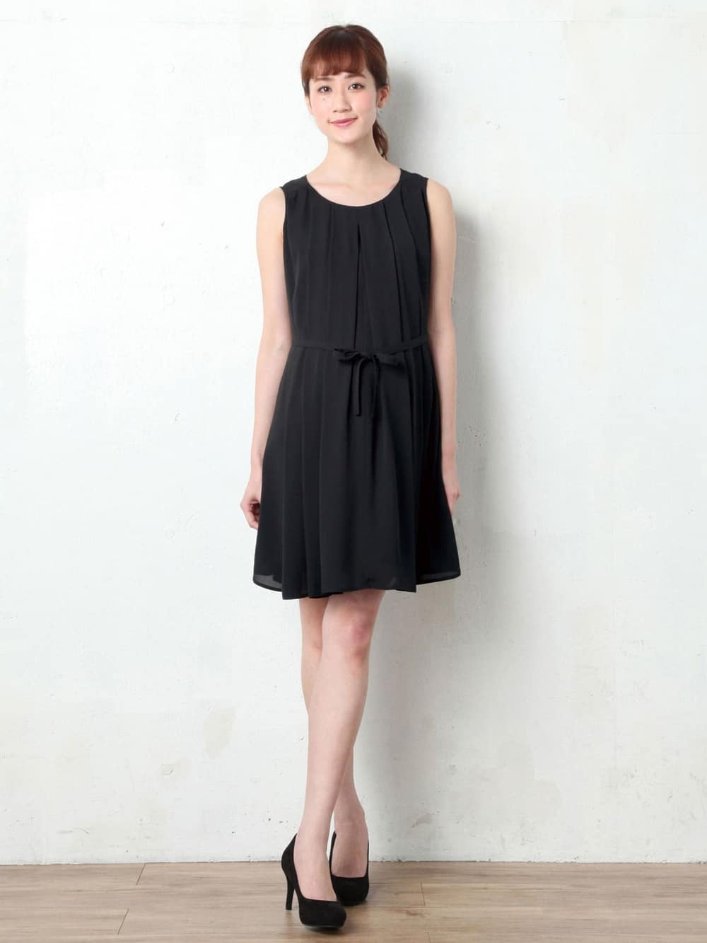 株主優待カテゴリー|LOVE MIC（ラブミック）ジョーゼット2WAYタックワンピース　マタニティ・授乳服