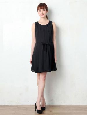 株主優待カテゴリー|LOVE MIC（ラブミック）ジョーゼット2WAYタックワンピース　マタニティ・授乳服