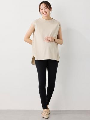 マタニティレッグウェア|fairy(フェアリー)【産前産後対応】お腹らくちんレギンス【出産後も長く使える】|ブラック