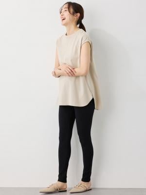 マタニティレッグウェア|fairy(フェアリー)【産前産後対応】お腹らくちんレギンス【出産後も長く使える】|ブラック