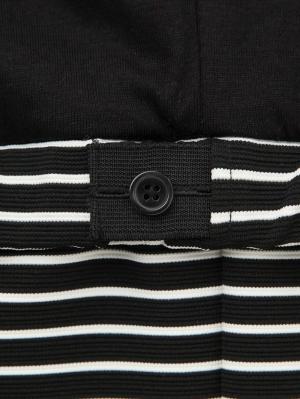 マタニティ ワンピース|【マタニティ・授乳服】ボーダースカートドッキングワンピース【出産後も長く使える】