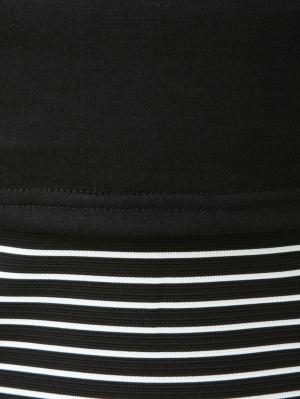 マタニティ ワンピース|【マタニティ・授乳服】ボーダースカートドッキングワンピース【出産後も長く使える】