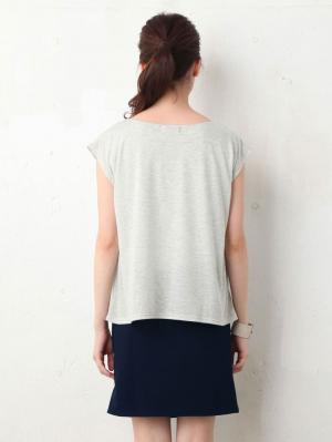 マタニティ ワンピース|【マタニティ・授乳服】タイトスカートドッキングワンピース【出産後も長く使える】