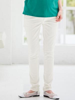 マタニティ パンツ|P・パンツ　ストレッチカラーチノスキニー|ホワイト